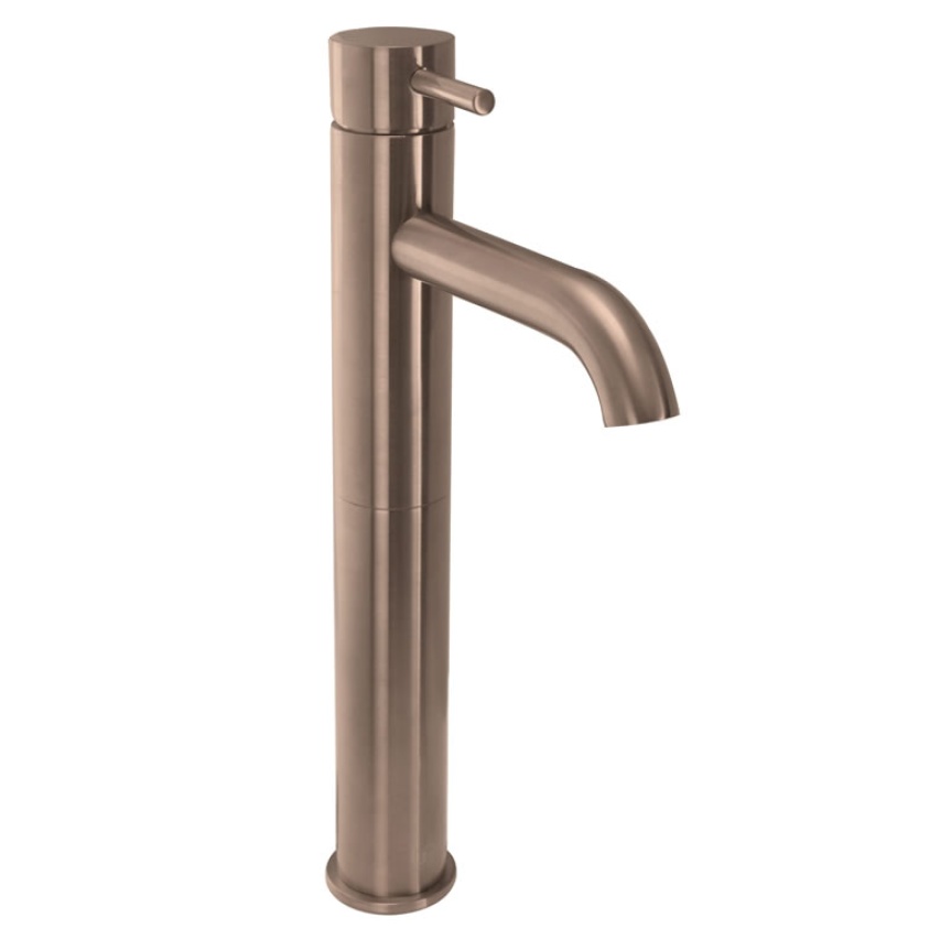 Cutout image of JTP Vos Brushed Bronze Tall Basin Mixer